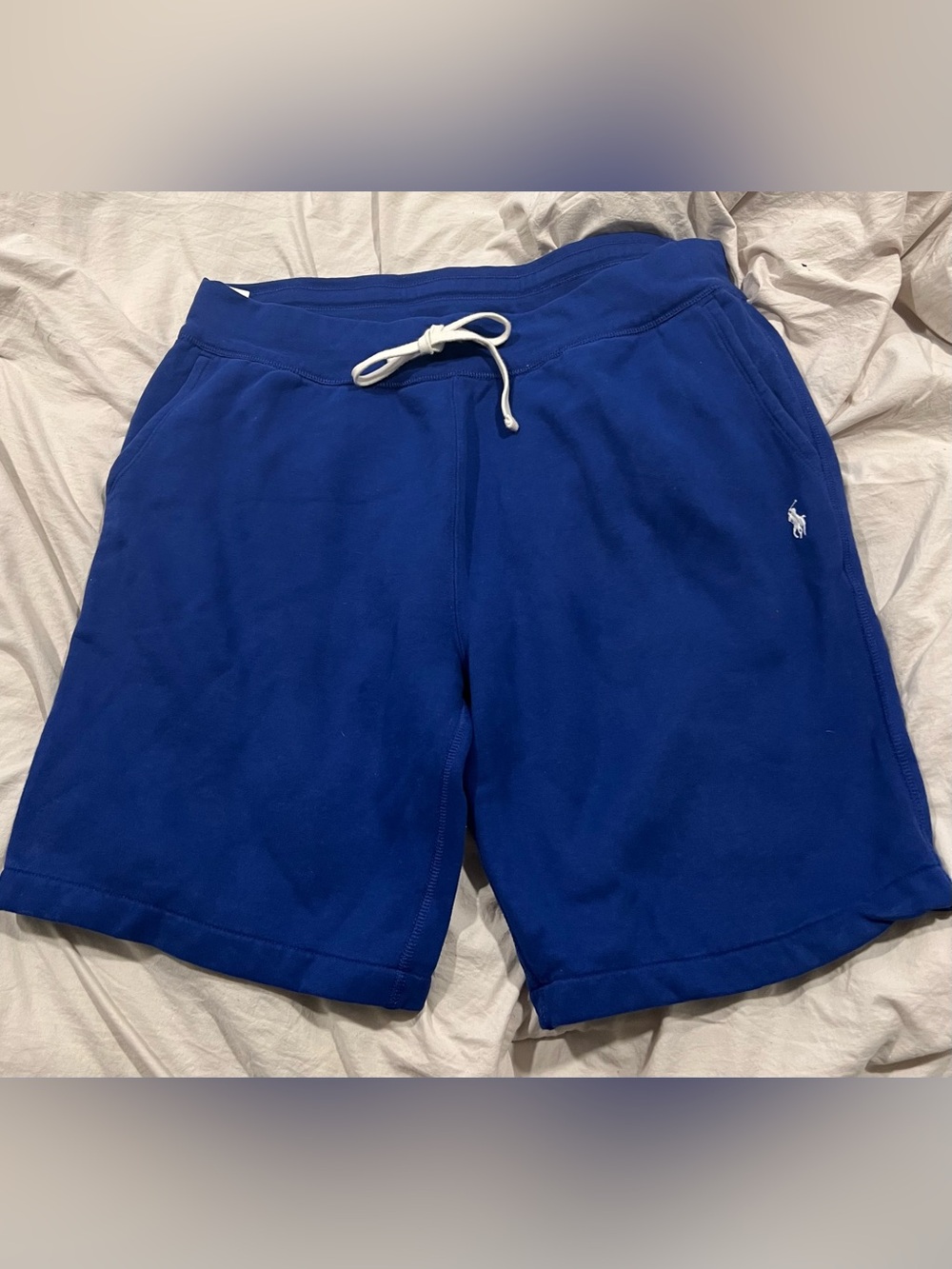 Ralph Lauren Men's  Royal Blue Men's Athletic Shorts with White Drawstring XXL